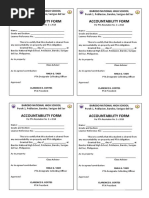 Accountability Form Accountability Form