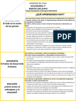 ejercicios distintas asignaturas aprende en casa