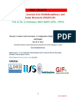 Investor Avenues and Awareness A Compara PDF