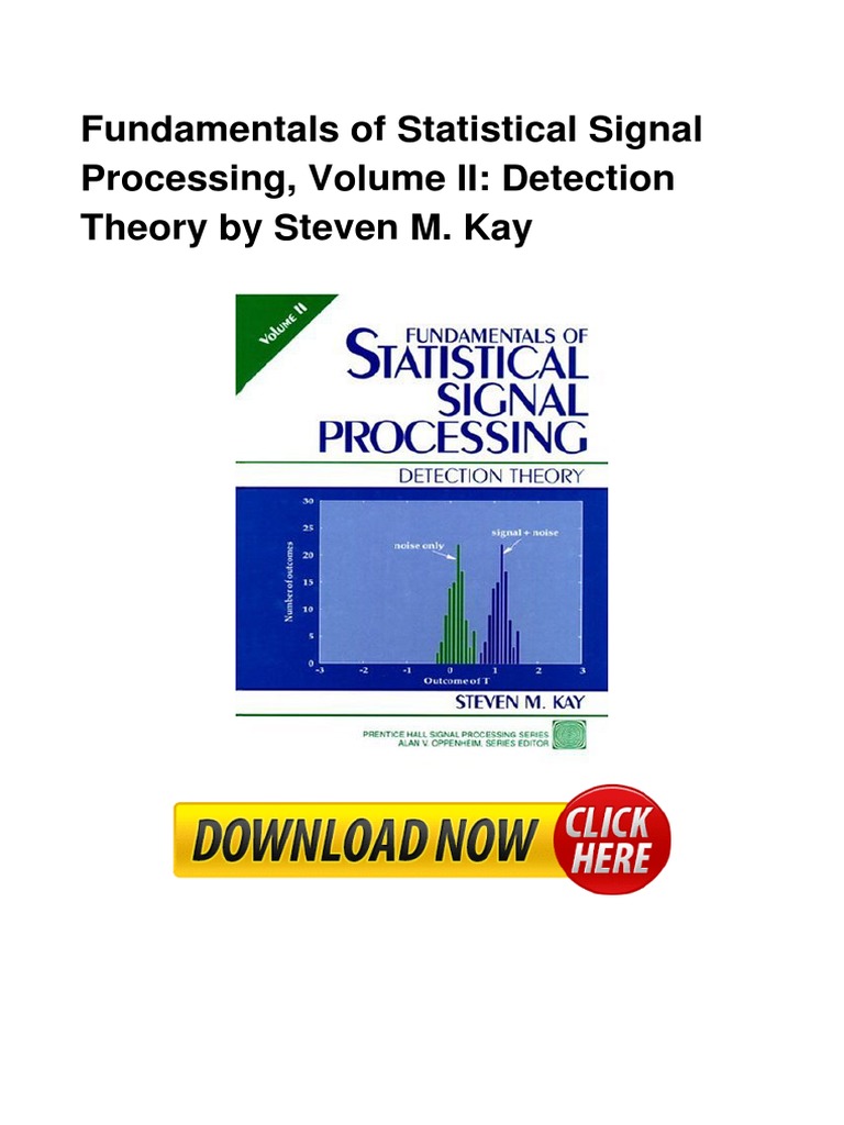 Statistical Signal Processing PDF | PDF