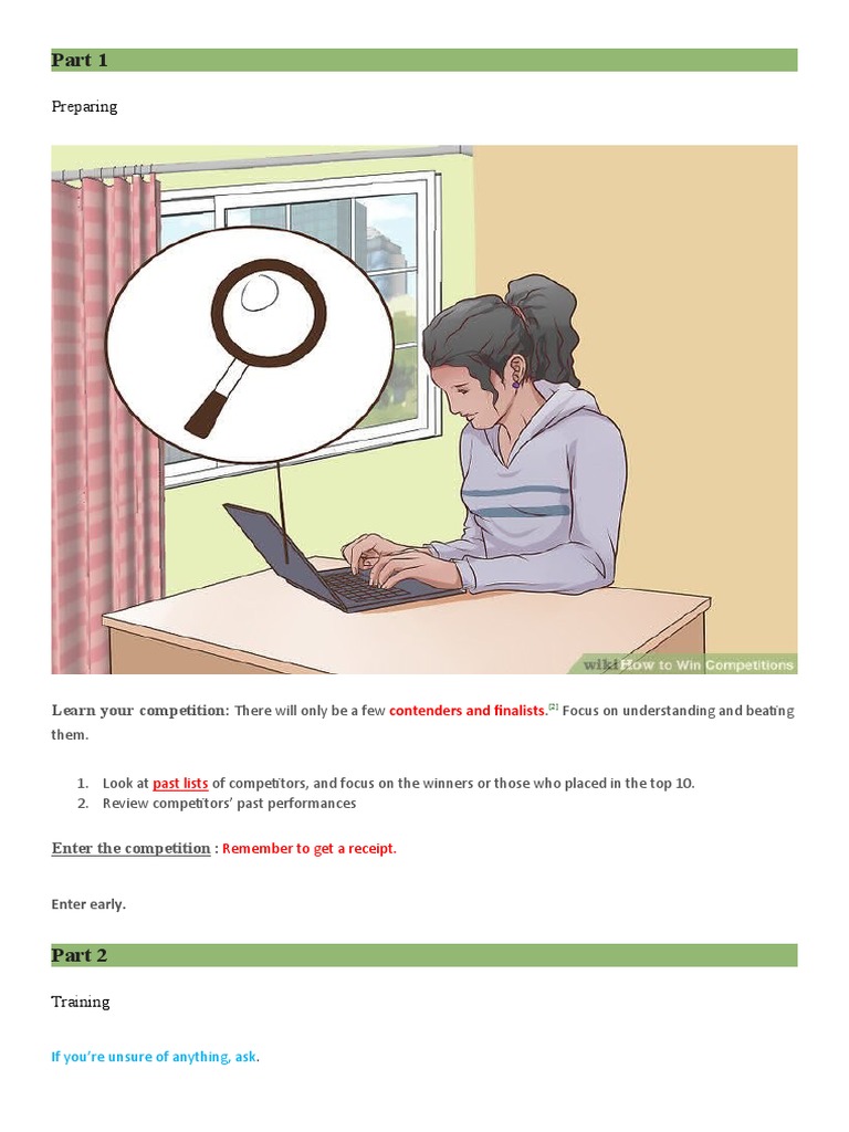 How To Win A Competition | PDF