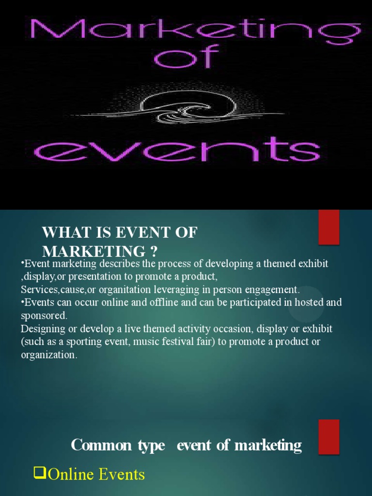 Introduction to Event Marketing Strategies | PDF | Advertising | Target ...