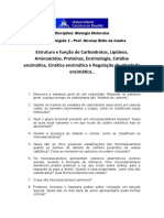 Estudo Dirigido 2 Bioquimica - Biologia Molecular