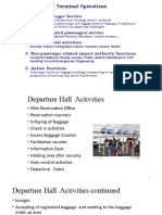 Terminal Operations: 1. Direct Passenger Service