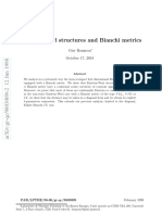 Einstein-Weyl Structures and Bianchi Metrics