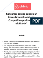 Consumer Buying Behaviour Towards Travel Solutions: Competitive Positioning of Airbnb"