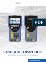 LanTEK III FiberTEK III Brochure Spanish PDF