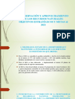 Objetivos Estratégicos y Metas Al 2021 - Conservación y Aprovechamiento de Los Recursos Naturales.