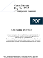 Name:Mustafa Reg No.12397 Subject:Therapeutic Exercise