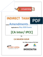 CA Inter IPCC IDT Amendments May2020 Exam