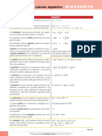 Recap. Polinomi, Equazioni