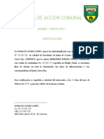 Certificado de Residencia