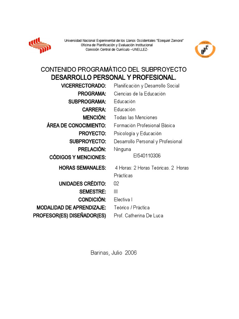 DESARROLLO Personal y Profesional | Descargar gratis PDF | Desarrollo ...