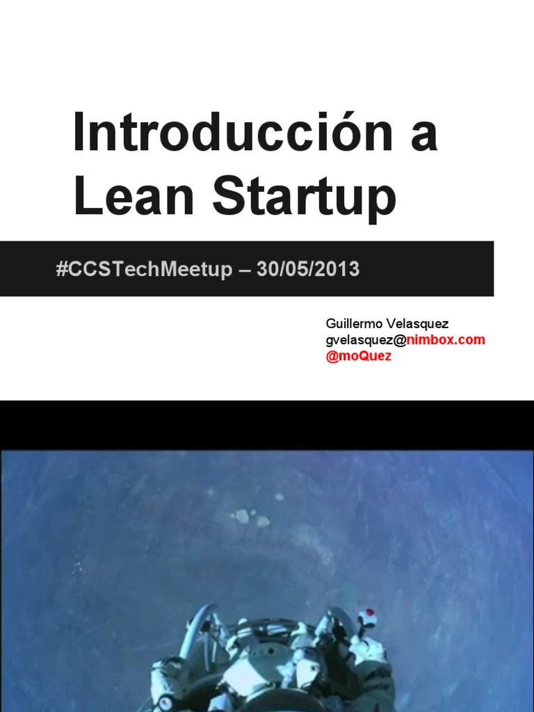 Introduccion A Lean Startup PDF | PDF | Lean Startup | Empresa de inicio