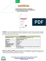 Desinfectante de áreas y superficies SAFERCOL