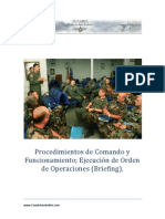 Principales Procedimientos de Comando de Funcionamiento