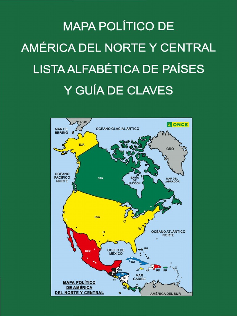 R3-3. Guia Mapa Politico America Norte-Central | PDF | Centroamérica |  caribe, image size:768x1024
