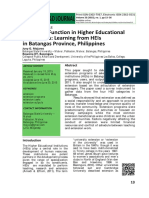 Extension Function of HEIs