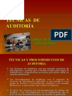 4 TECNICAS Y PROCEDIMIENTOS DE AUDITORIA