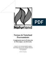Naturland Normas Procesamiento Complemento Microalgas