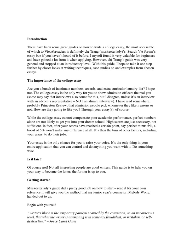 Example of an essay image