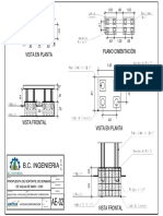 Plano en planta de departamento en Ancash