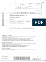 Mathematics (7361) Jan 09 Paper 2
