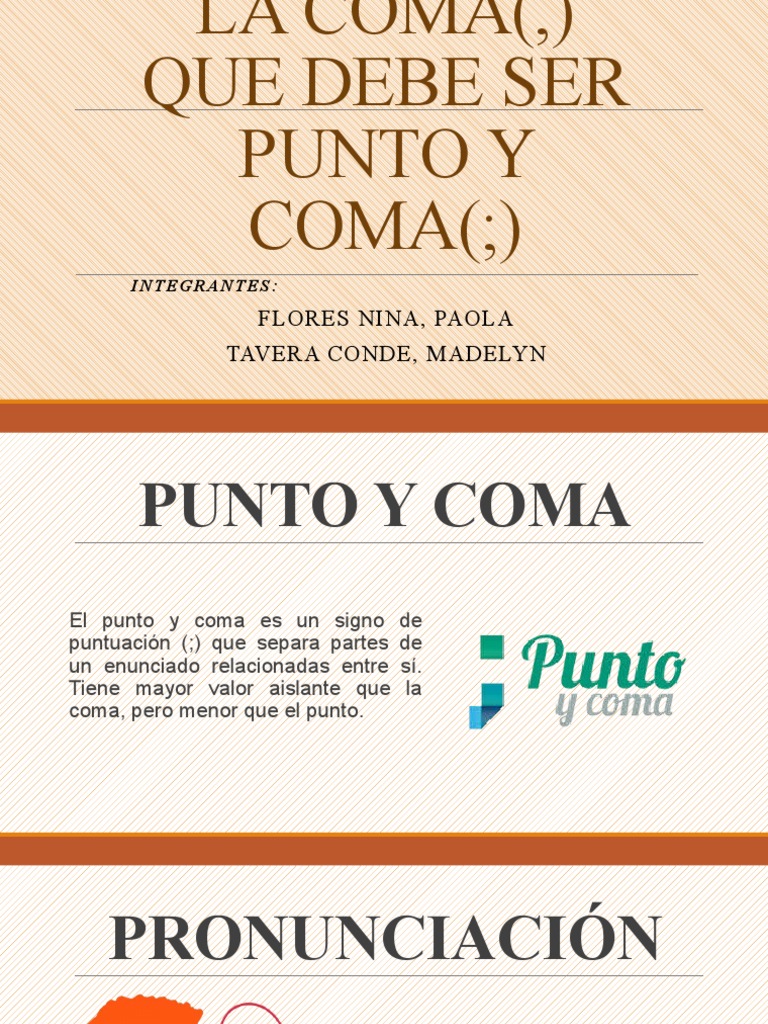 Uso y ejemplos del punto y coma | PDF | Coma | Mecánica del lenguaje