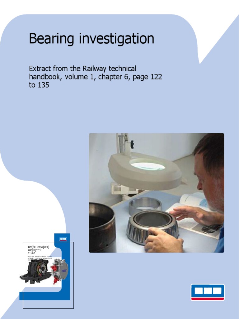 Bearing Investigation: Extract From The Railway Technical Handbook ...