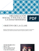 Organización Social y Política de La Edad Moderna