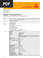 Sikadur®-42 Grout Pak LE: Pre-Proportioned, Precision Epoxy Grouting System