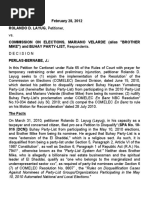 Against Nominees of Party-List Groups/Organizations Participating in The May 10, 2010 Automated National and Local Elections."