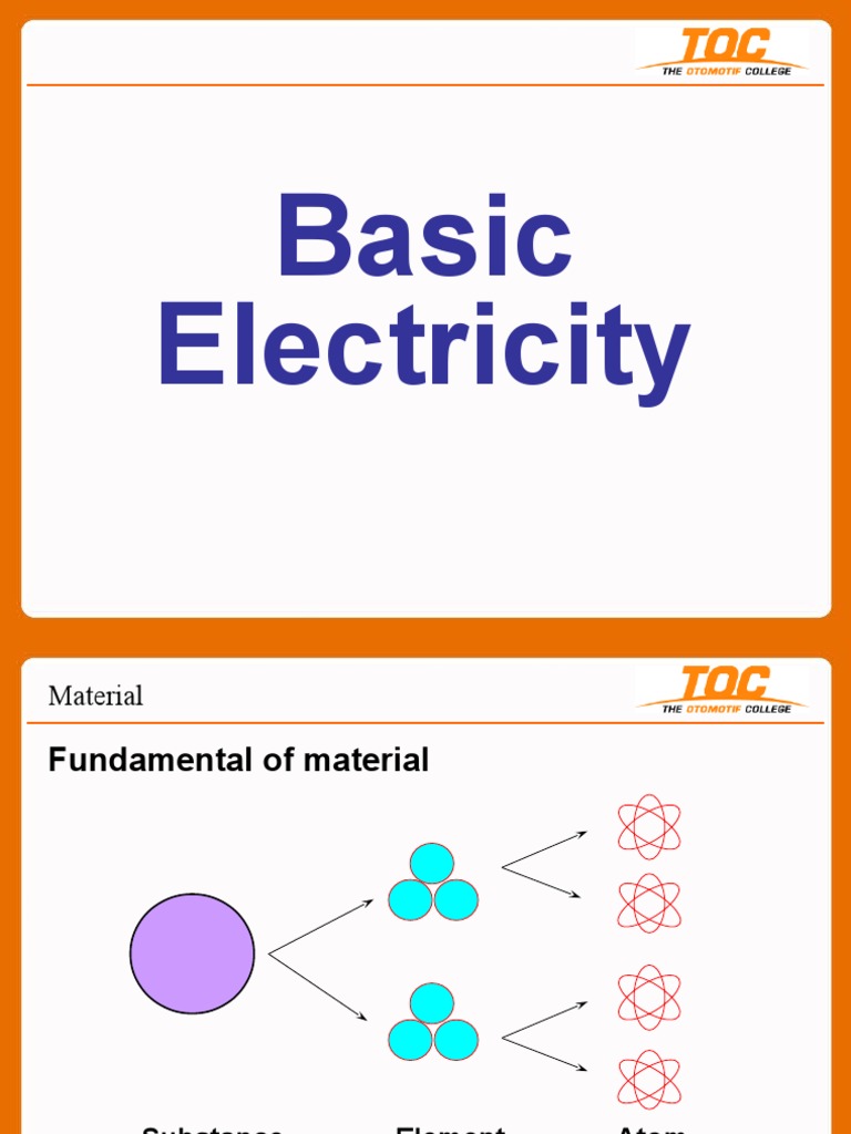 Basic Electricity PDF Series And Parallel Circuits Electrical