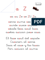 Metodo de Lectoescritura Letra Z PDF