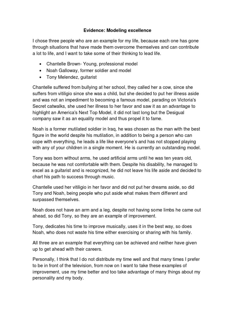 Evidence Modeling Excellence PDF | PDF | Self-Improvement | Lifestyle