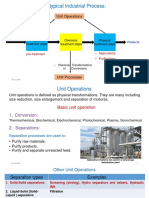 A Typical Industrial Process:: Unit Operations