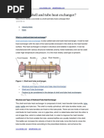 Shell and Tube Heat Exchanger Parts | PDF | Heat Exchanger | Process ...
