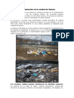 Contaminación en La Ciudad de Huaraz