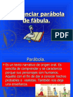 Diferencia Fábula Parábola