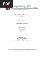 Control System Laboratory: Submitted On - 07/06/2020