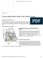 Pompa Injeksi Bahan Bakar (Fuel Injection Pump) - Adywiyoga