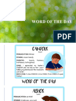 Word of The Day