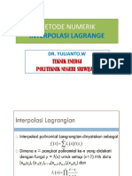 Interpolasi Lagrange PDF