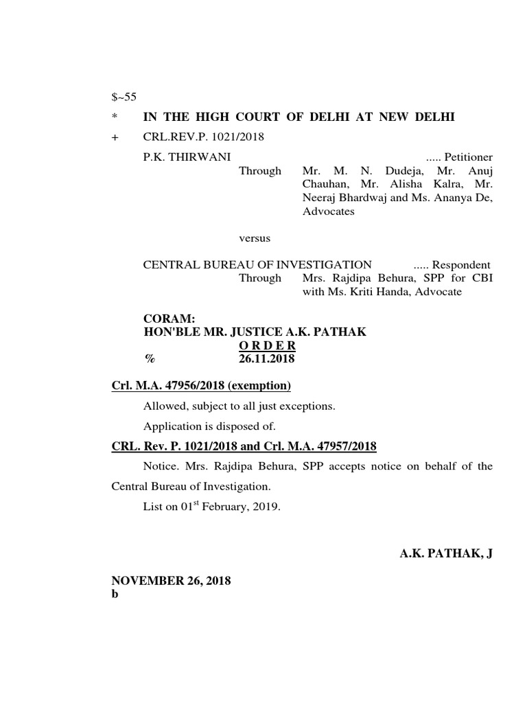 In The High Court of Delhi at New Delhi | PDF | Law