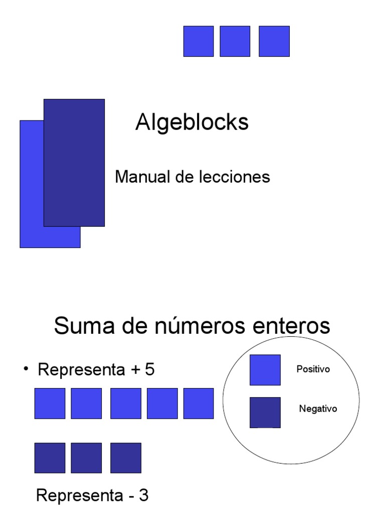 Algeblocks | PDF