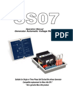 Generator Automatic Voltage Regulator: Operation Manual