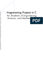 Programming Projects in C: For Students of Engineering, Science, and Mathematics