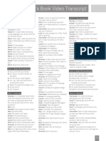 Student S Book Video Transcript: Unit 1, Conversation Unit 2, Conversation