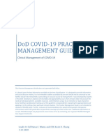 DoD COVID19 Practice Management Guide