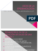 USOS DE LA EPIDEMIOLOGÍA